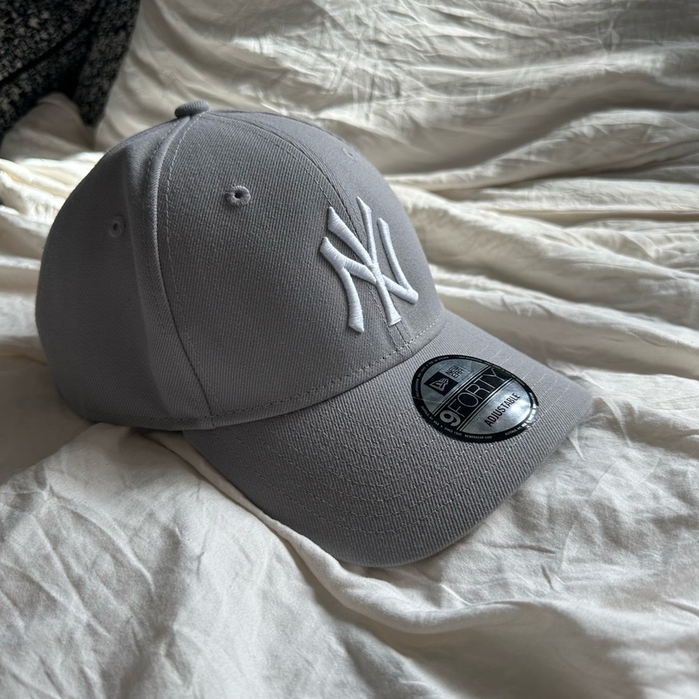 Gray New Era Cap with White Logo